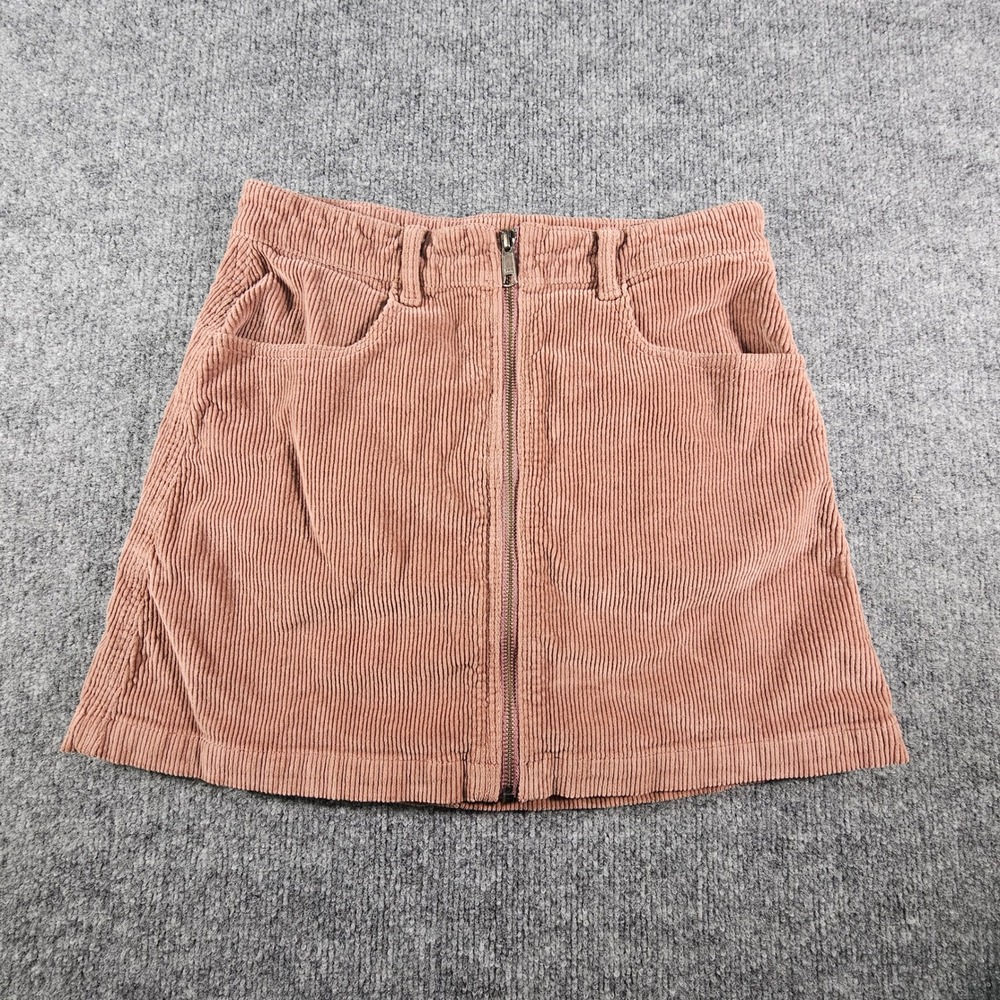 American Eagle Mauve Corduroy Mini Skirt Super Stretch‎ Pink Size 6 Regular